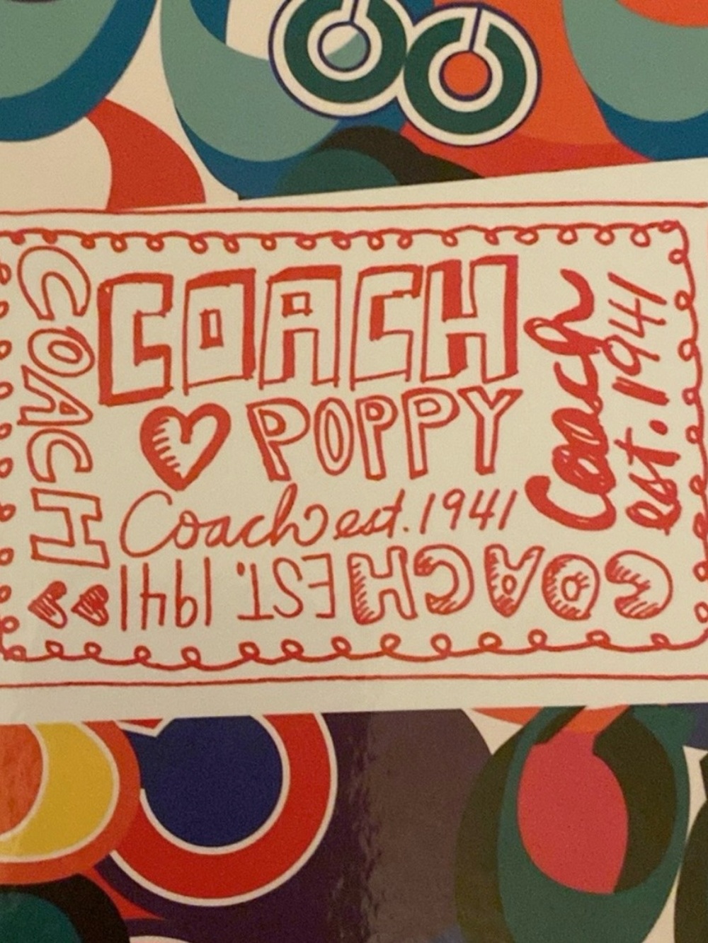 Coach Poppy hardcover, journal writing drawing pad notebook unlined NEW - Picture 7 of 10